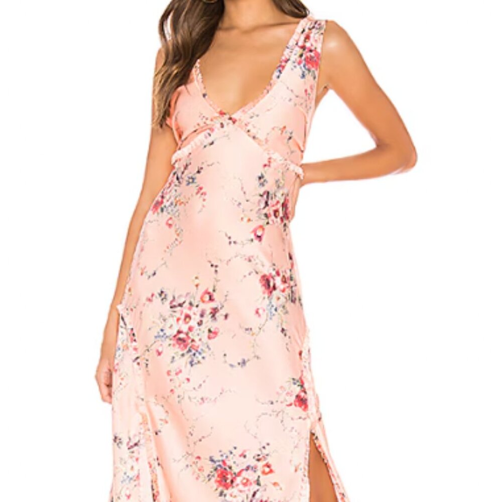 Loveshackfancy Kendall Dress in pink duchess print